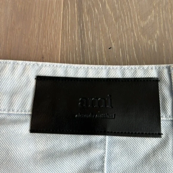 Ami Wide Leg Low Crotch denim pants